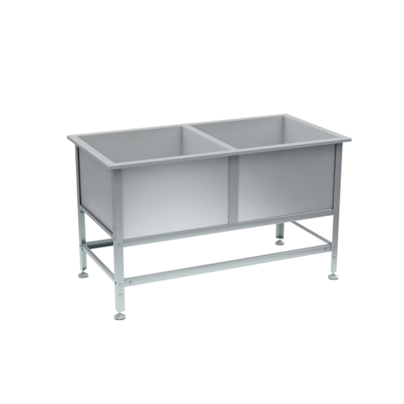 Ванна моечная 2 раковины 870x1550x800 [16778]