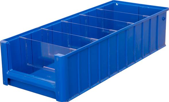 Лоток (контейнер) полочный для мелких деталей и компонентов SK, 600х234х140 мм, синий [SK 6214]