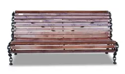 Скамейка стальная «Лукоморье» 3,0 м (3 опоры)