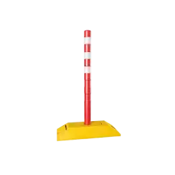 Делиниатор дорожный резиновый ДДР-610 со столбиком сигнальным упругим 650 мм