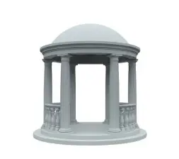 Ротонда тип 2, 6 колонн, диаметр 3450 мм Балюстрада