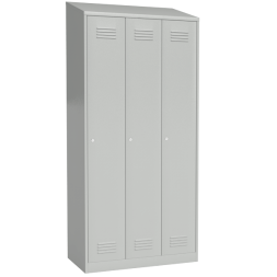 Шкаф металлический для раздевалки с наклонной крышей [12989]