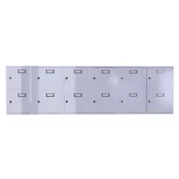 Шкаф для касок на 12 ячеек (2х6) 684x2408x350 мм Светло-серый